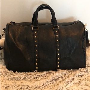 Black Studded Duffel Bag